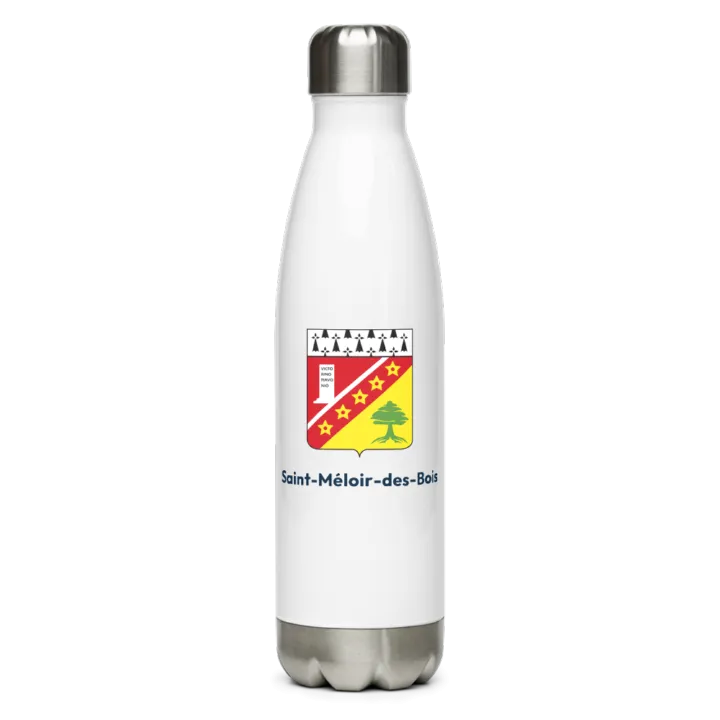 Gourde inox blason de Saint-Méloir-des-Bois