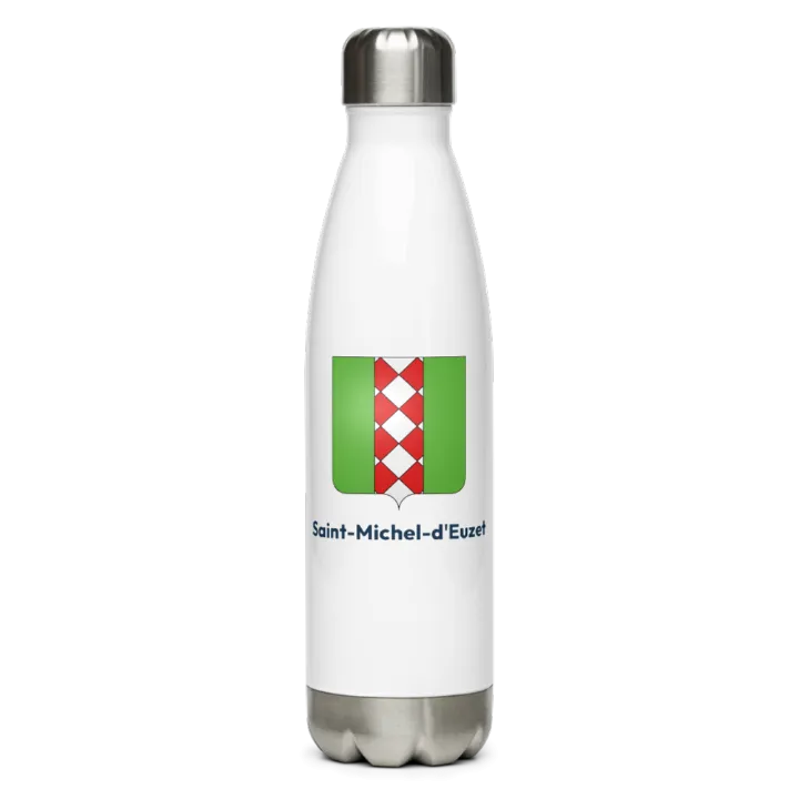Gourde inox — blason de Saint-Michel-d'Euzet