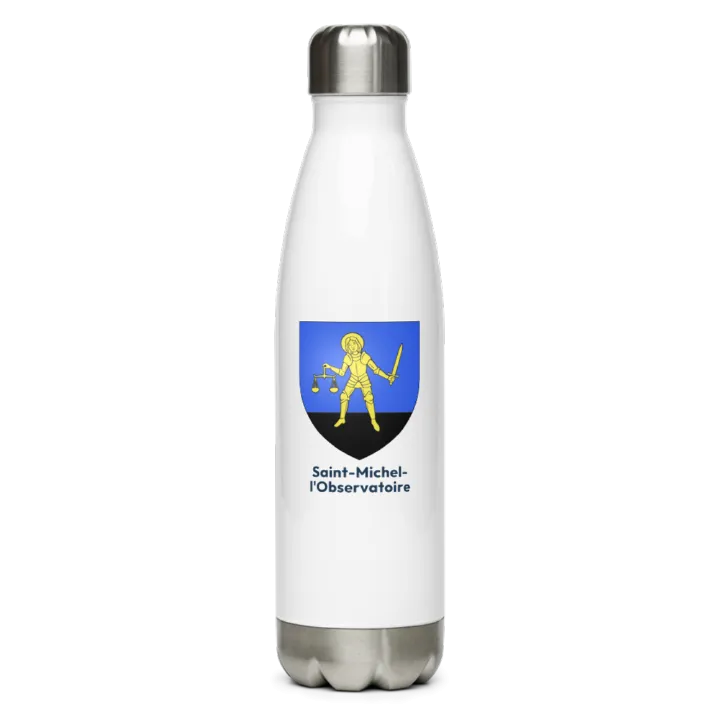 Gourde inox — blason de Saint-Michel-l'Observatoire