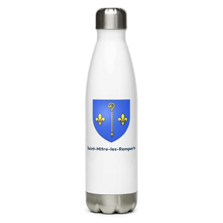 Gourde inox blason de Saint-Mitre-les-Remparts