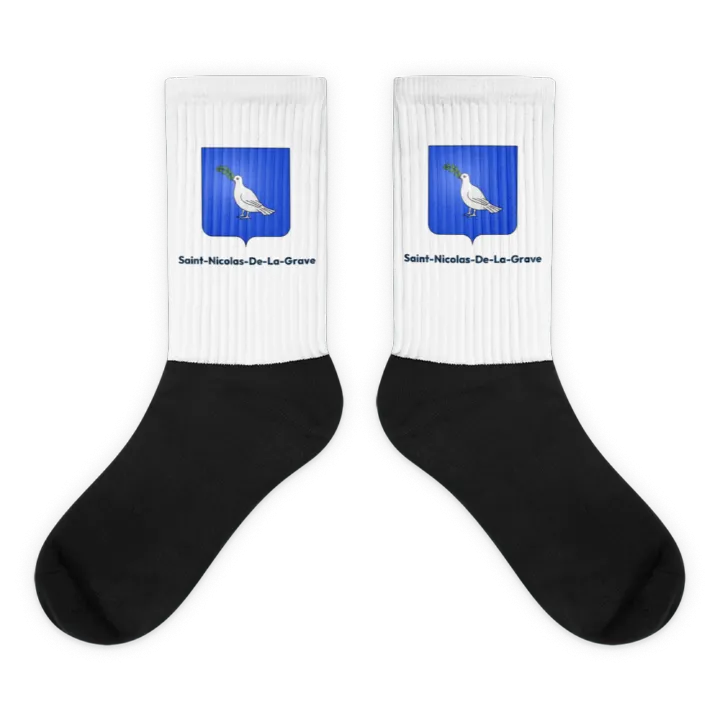 Chaussettes — blason de Saint-Nicolas-de-la-Grave