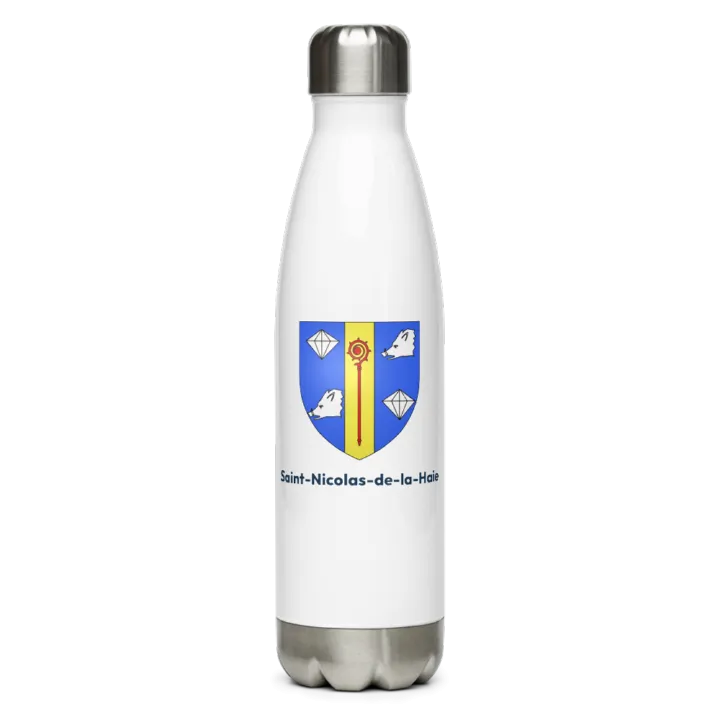 Gourde inox blason de Saint-Nicolas-de-la-Haie