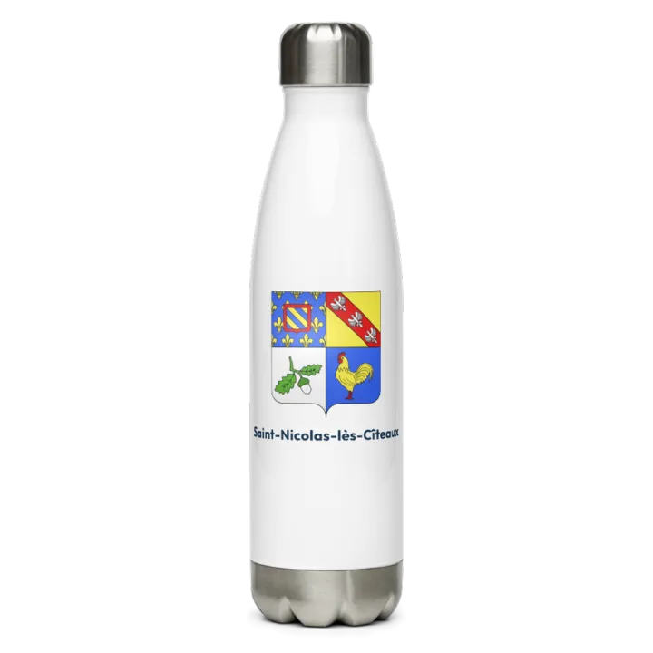 Gourde inox — blason de Saint-Nicolas-lès-Cîteaux