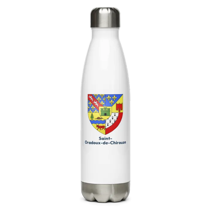 Gourde inox blason de Saint-Oradoux-de-Chirouze