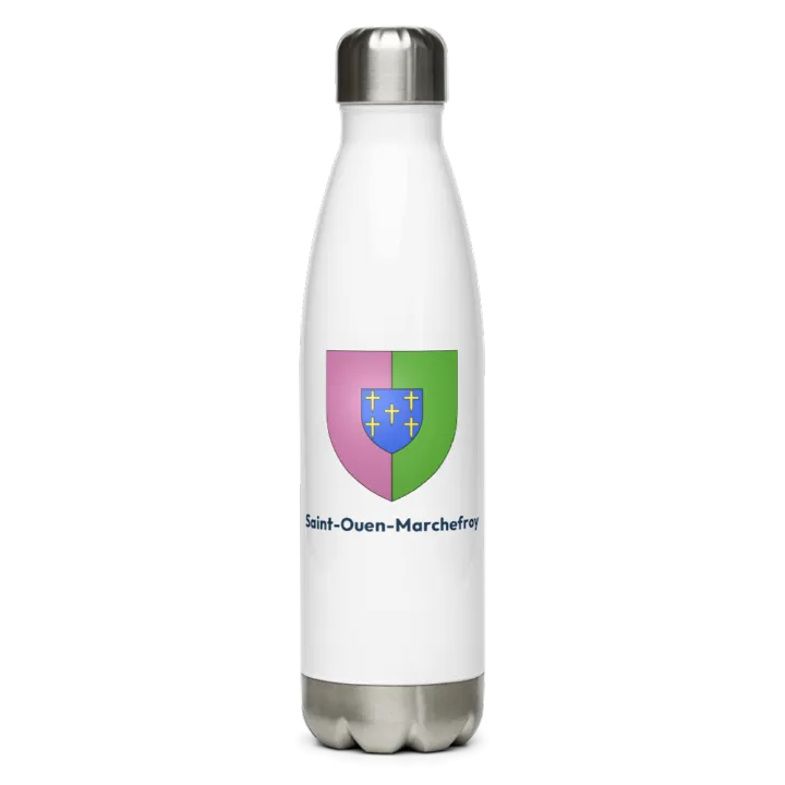 Gourde inox — blason de Saint-Ouen-Marchefroy