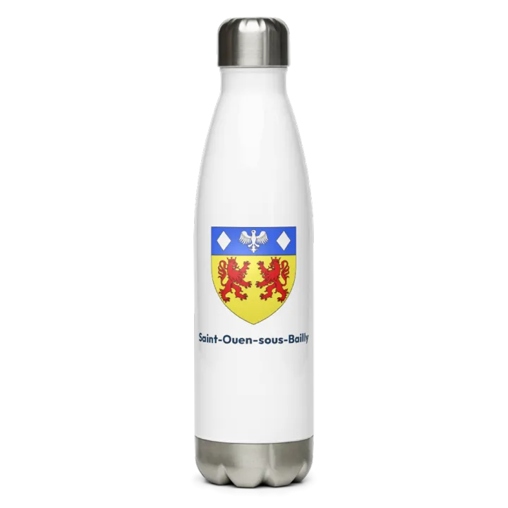 Gourde inox — blason de Saint-Ouen-sous-Bailly