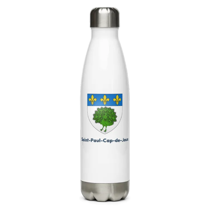 Gourde inox — blason de Saint-Paul-Cap-de-Joux