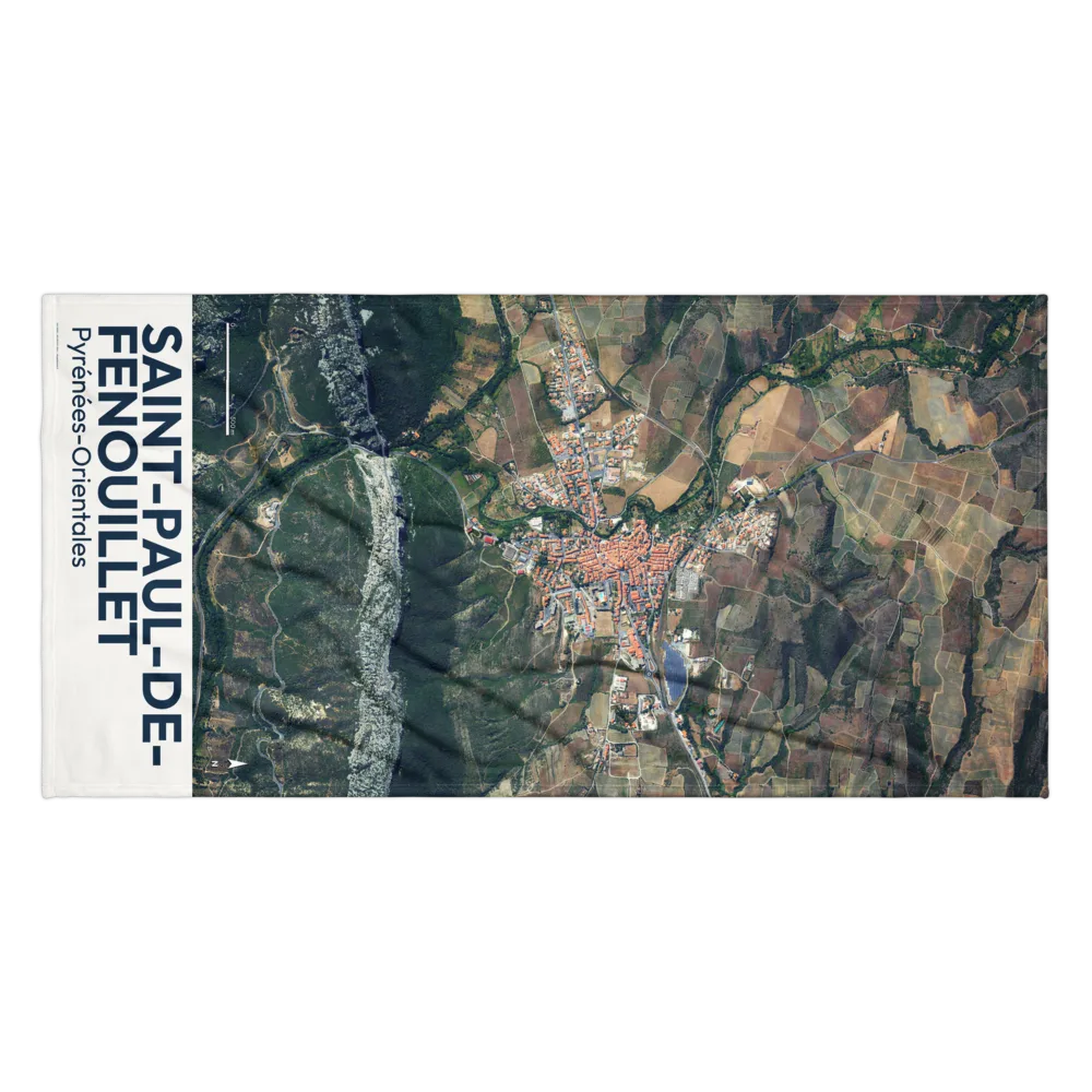 Serviette cartographique — carte de Saint-Paul-de-Fenouillet
