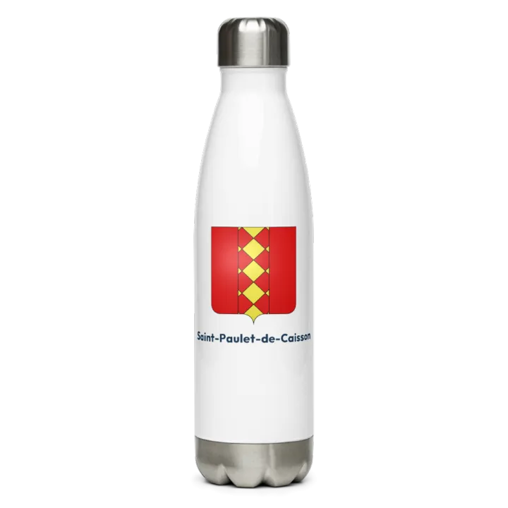 Gourde inox blason de Saint-Paulet-de-Caisson