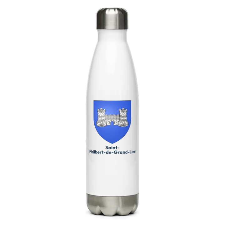 Gourde inox blason de Saint-Philbert-de-Grand-Lieu