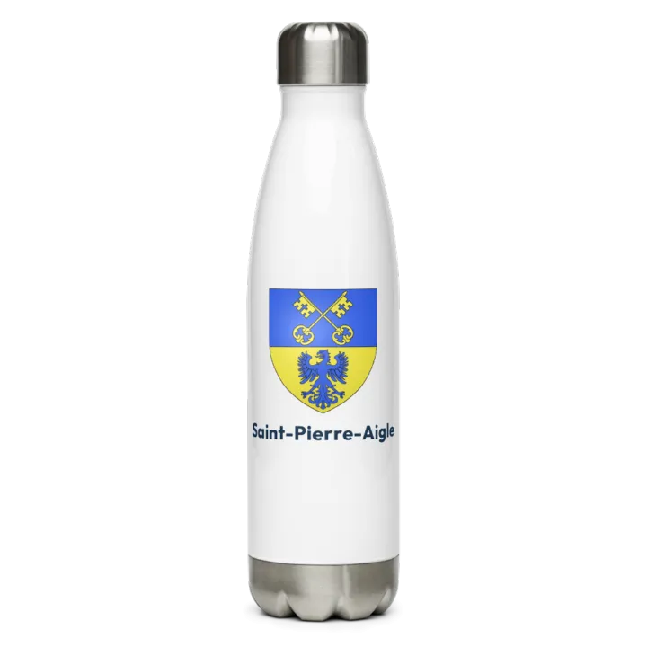 Gourde inox blason de Saint-Pierre-Aigle