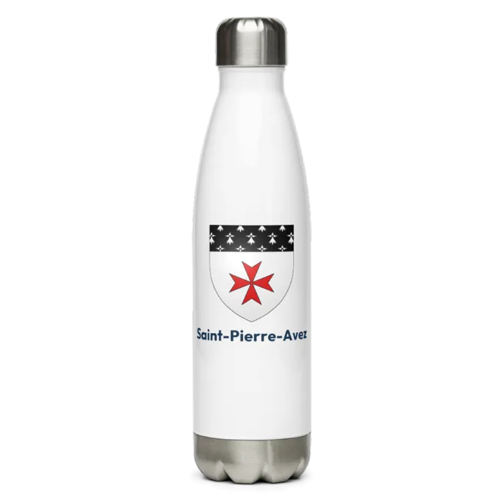 Gourde inox blason de Saint-Pierre-Avez
