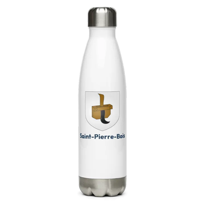 Gourde inox — blason de Saint-Pierre-Bois