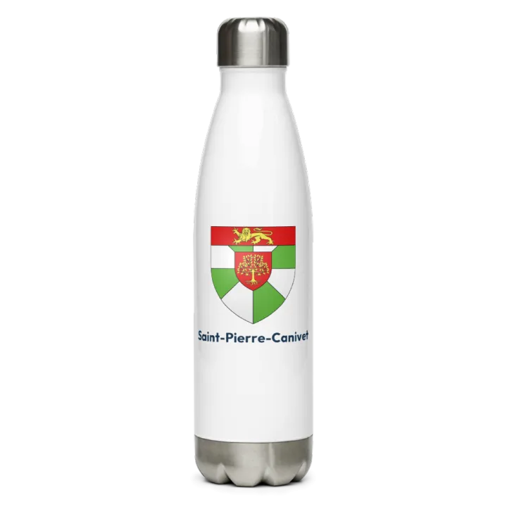 Gourde inox blason de Saint-Pierre-Canivet