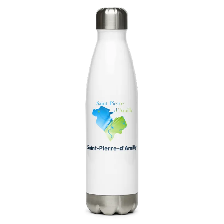 Gourde inox blason de Saint-Pierre-d'Amilly