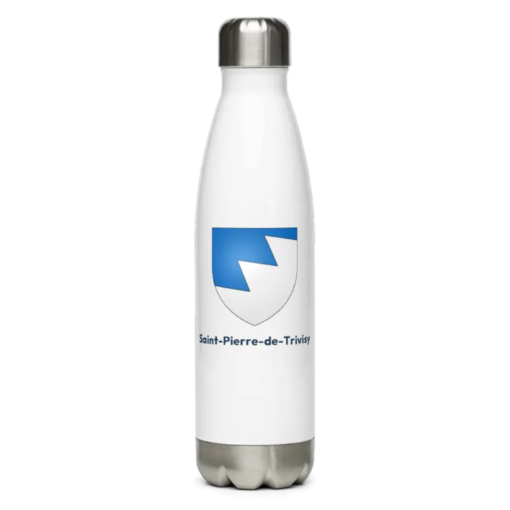 Gourde inox — blason de Saint-Pierre-de-Trivisy