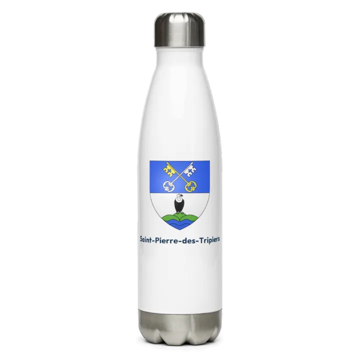 Gourde inox blason de Saint-Pierre-des-Tripiers