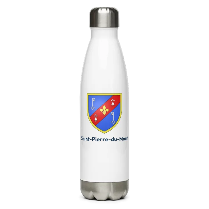 Gourde inox — blason de Saint-Pierre-du-Mont