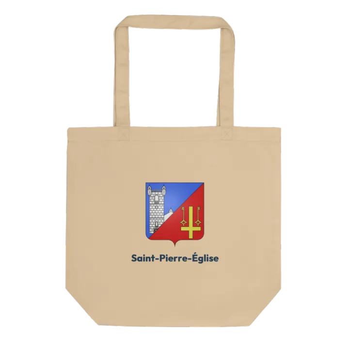 Tote bag coton bio — blason de Saint-Pierre-Église