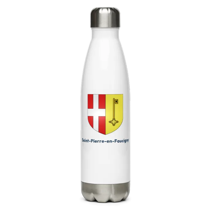Gourde inox blason de Saint-Pierre-en-Faucigny