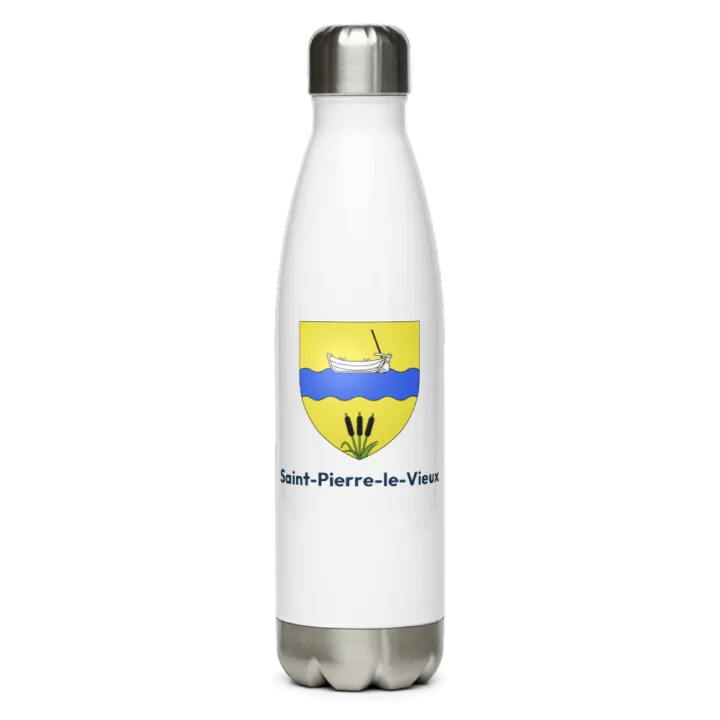 Gourde inox blason de Saint-Pierre-le-Vieux