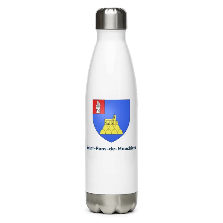 Gourde inox blason de Saint-Pons-de-Mauchiens