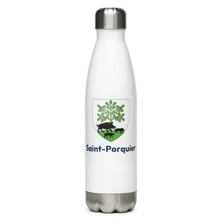 Gourde inox blason de Saint-Porquier