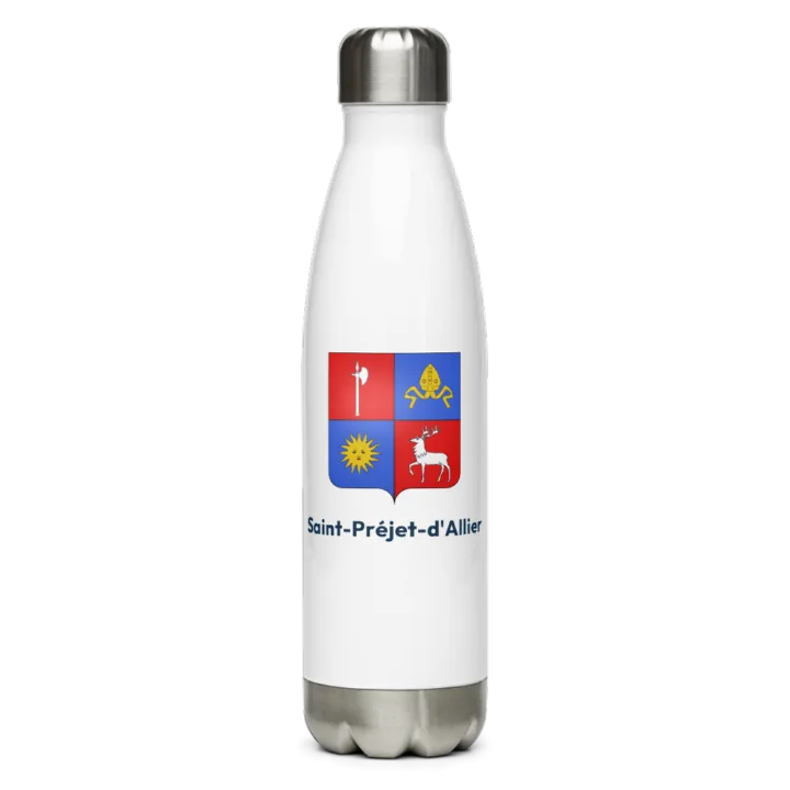 Gourde inox blason de Saint-Préjet-d'Allier