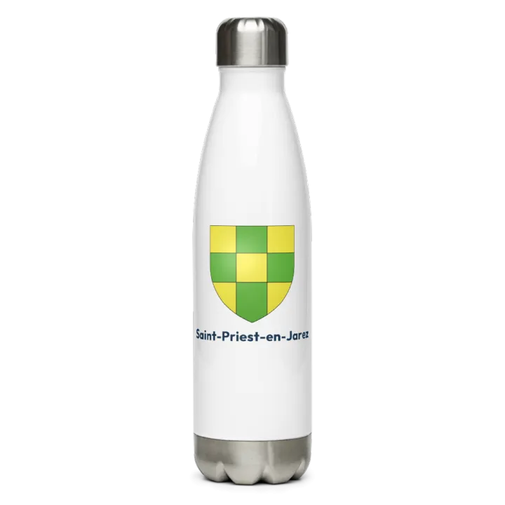 Gourde inox — blason de Saint-Priest-en-Jarez