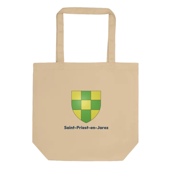 Tote bag coton bio — blason de Saint-Priest-en-Jarez