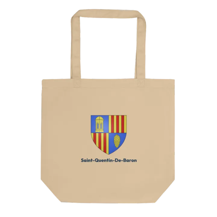 Tote bag coton bio — blason de Saint-Quentin-de-Baron