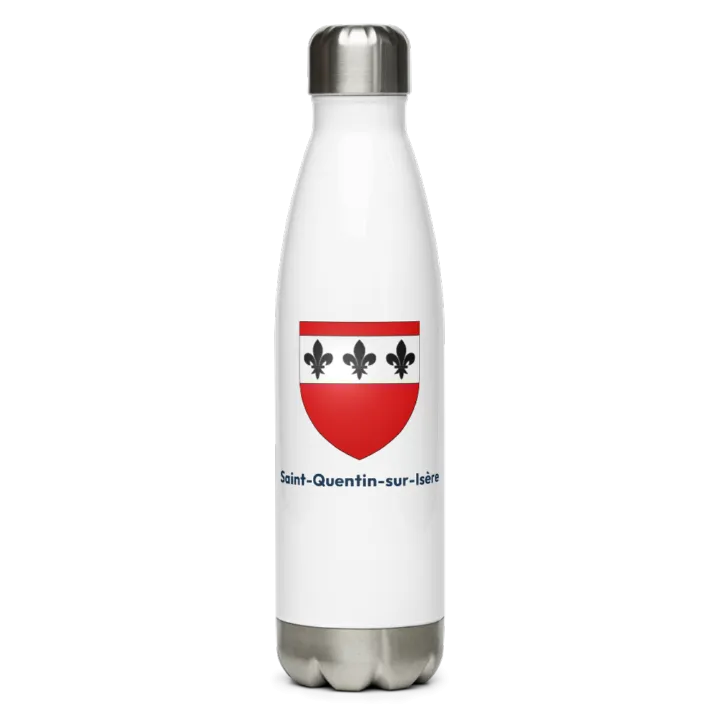 Gourde inox — blason de Saint-Quentin-sur-Isère