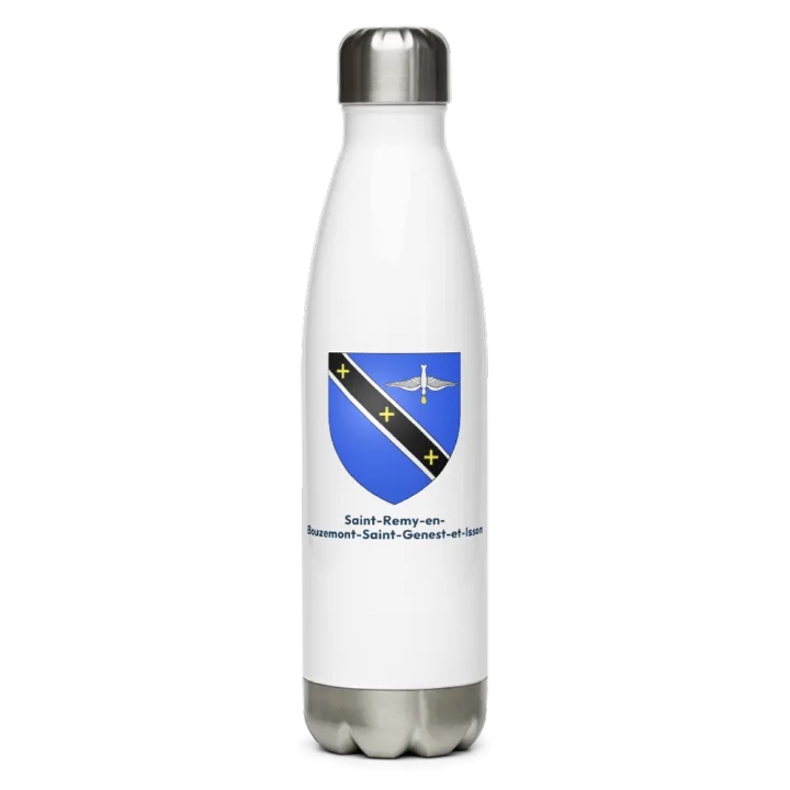 Gourde inox — blason de Saint-Remy-en-Bouzemont-Saint-Genest-et-Isson