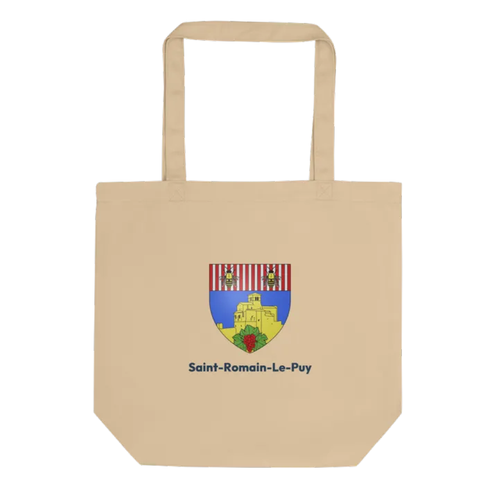 Tote bag coton bio — blason de Saint-Romain-le-Puy