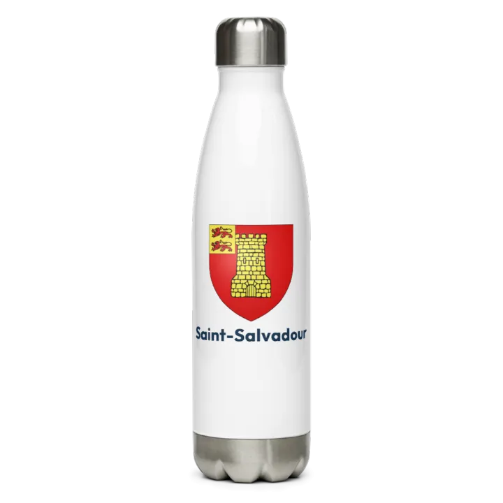Gourde inox blason de Saint-Salvadour