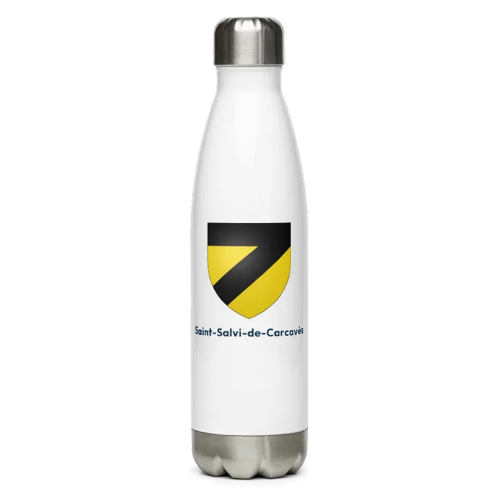 Gourde inox blason de Saint-Salvi-de-Carcavès