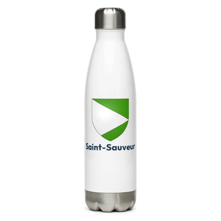 Gourde inox — blason de Saint-Sauveur