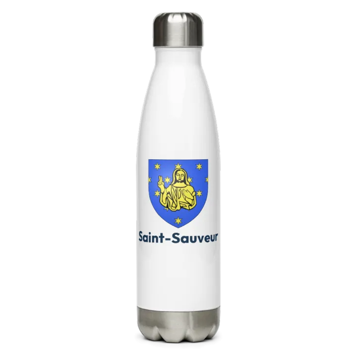 Gourde inox — blason de Saint-Sauveur