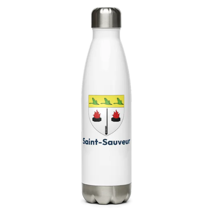 Gourde inox — blason de Saint-Sauveur