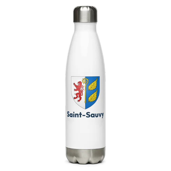 Gourde inox blason de Saint-Sauvy