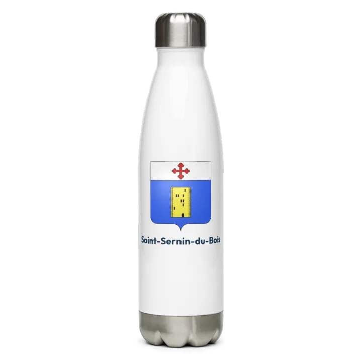 Gourde inox — blason de Saint-Sernin-du-Bois