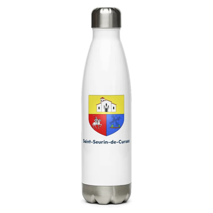 Gourde inox blason de Saint-Seurin-de-Cursac