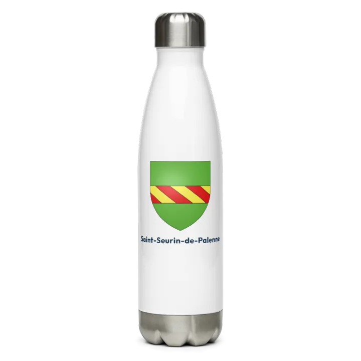 Gourde inox — blason de Saint-Seurin-de-Palenne