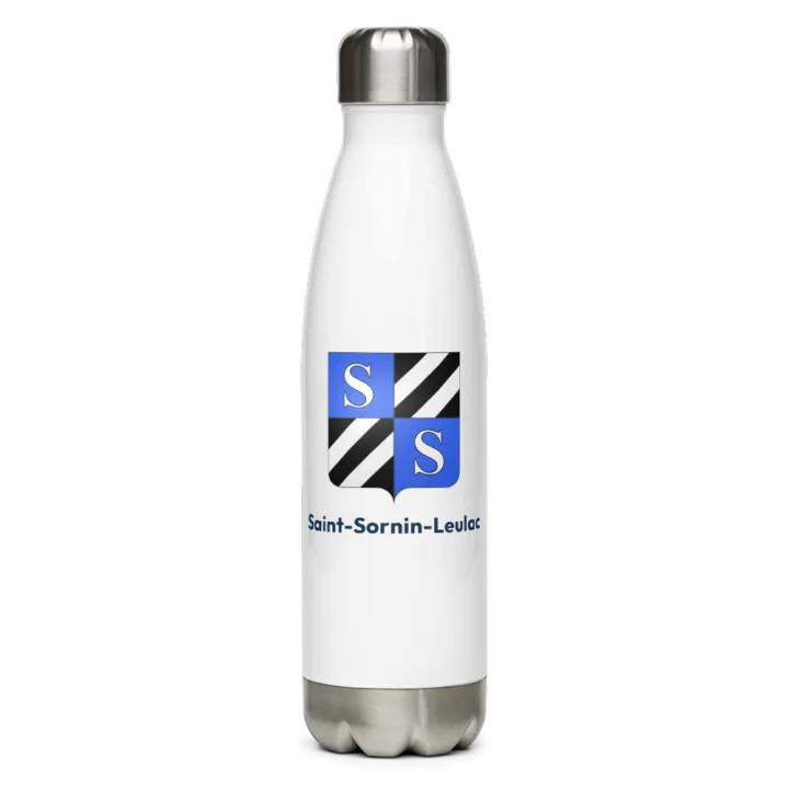 Gourde inox blason de Saint-Sornin-Leulac