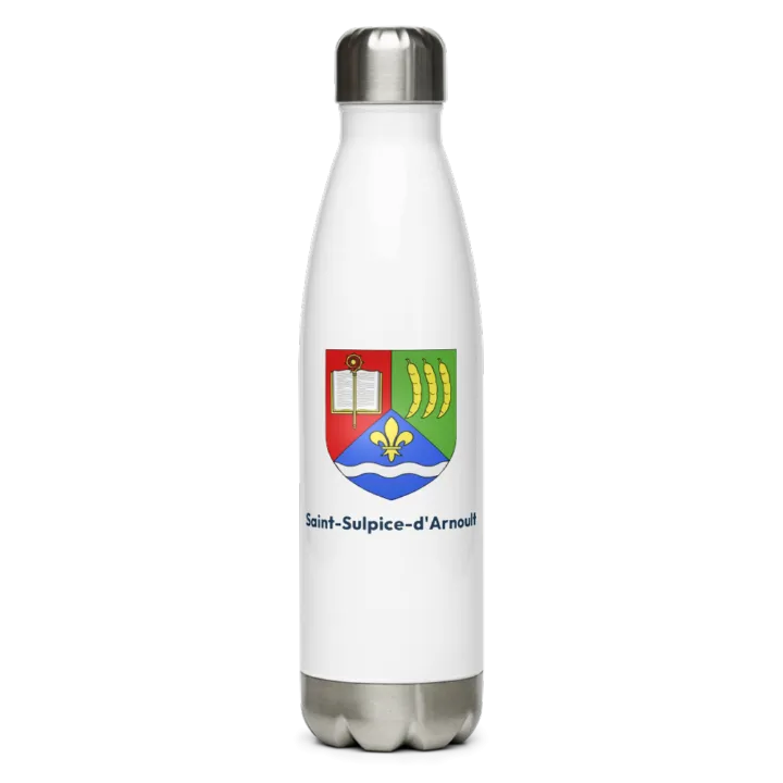 Gourde inox blason de Saint-Sulpice-d'Arnoult