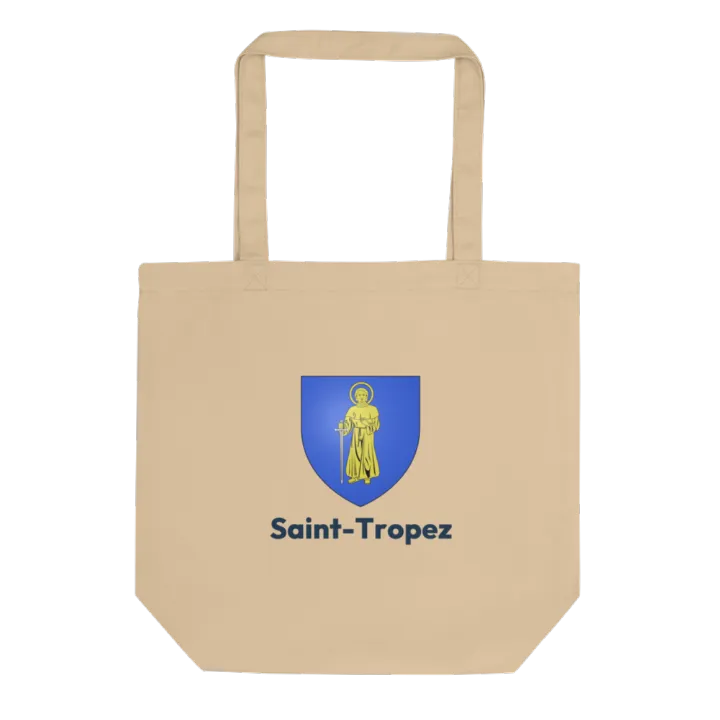 Tote bag coton bio — blason de Saint-Tropez