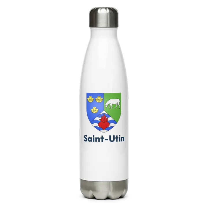 Gourde inox — blason de Saint-Utin