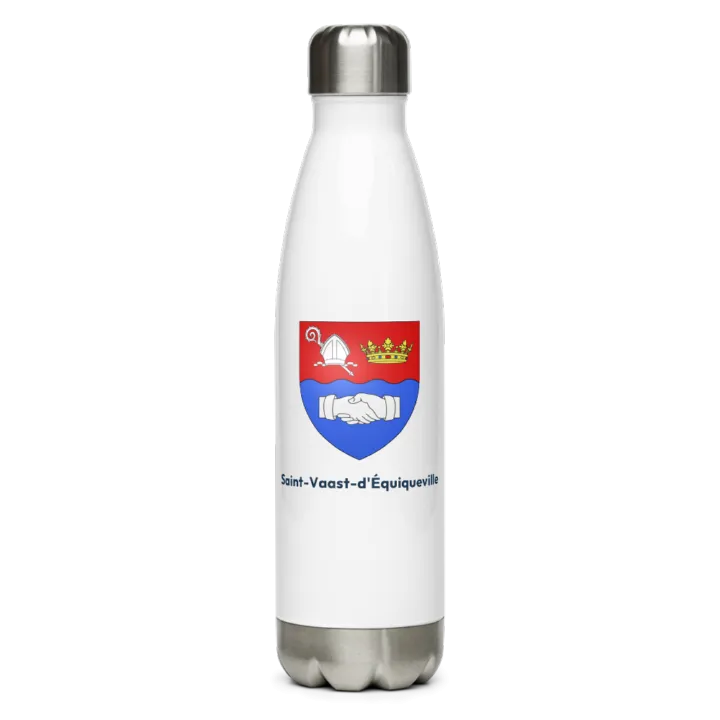 Gourde inox — blason de Saint-Vaast-d'Équiqueville