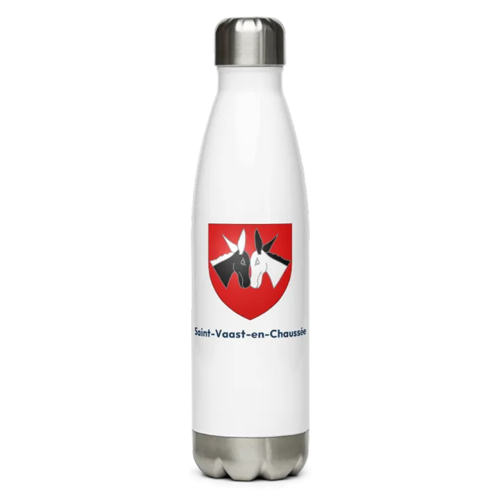 Gourde inox blason de Saint-Vaast-en-Chaussée