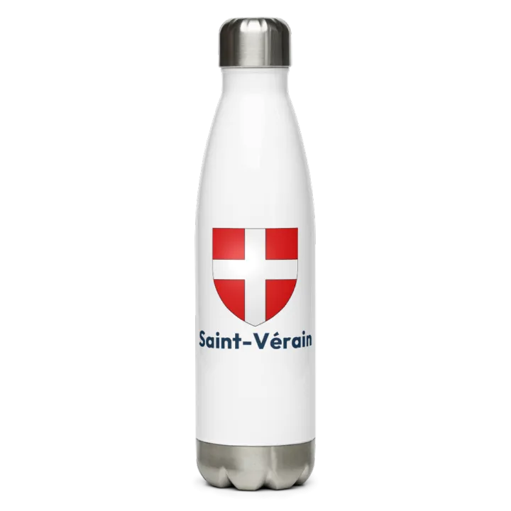 Gourde inox — blason de Saint-Vérain